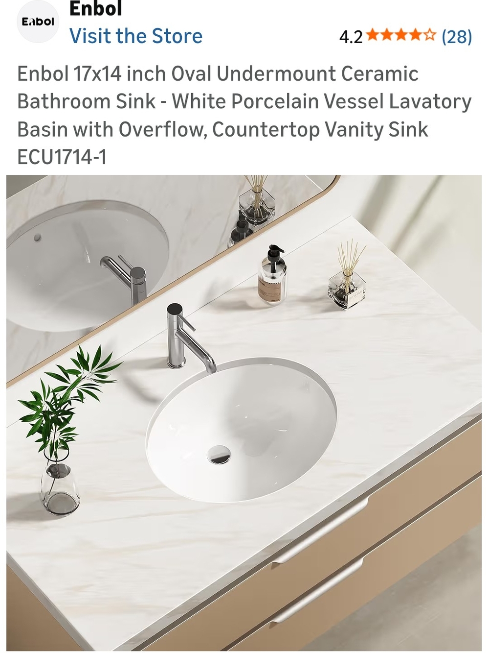 White Oval Undermount Ceramic Bathroom Sink